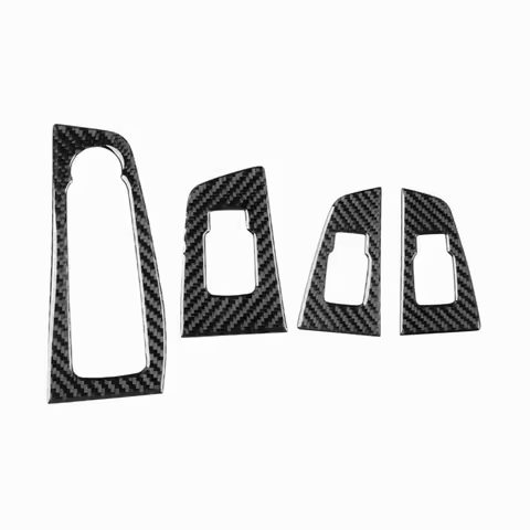 Carbon Fiber Trim Kit for Car Interior Window Lift Switch Control Panel for BMW For 1 Series F40 and