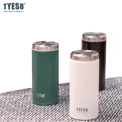 Tyeso 300ML Thermoses Compact Stainless Steel Vacuum Insulated Water Bottle Lightweight Travel Mug f