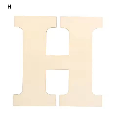 Arts Party Supplies Home Decoration Blank Paintable Unfinished Alphabet DIY Wood Craft 30CM Wooden L