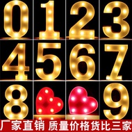 Led Number English Letter Light Number Making Photo Props Confession Decoration Party Proposal Celeb