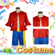 One Piece Luffy Costume Monkey D Luffy New World Costume Outfits Slippers for Halloween & Cosplay
