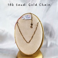USA 10K ROUND LOCK 18k Saudi Gold Original Pawnable Legit TWISTED CHAIN Gold Necklace For Men And Wo