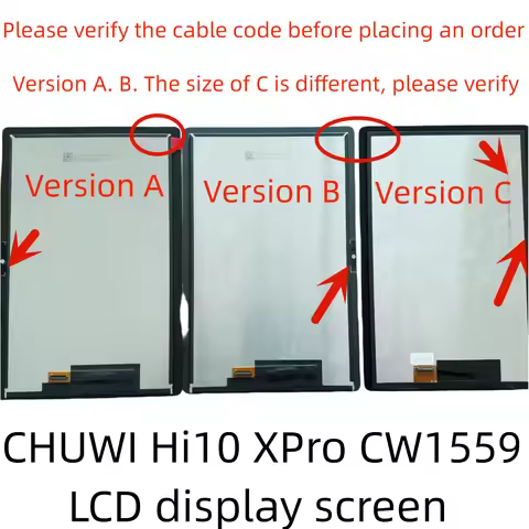 For New 10.1-inch CHUWI Hi10 XPro CWI559 CW1599Tablet LCD Display Screen Digitizer Assembly LCD Disp