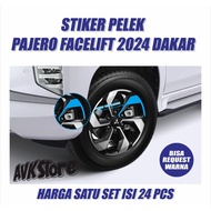 PAJERO SPORT FACELIFT 2024 DAKAR sticker (chrome pek sticker)