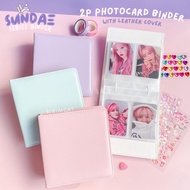 Sundae - Binder Photocard 2P Leather Case Pastel PC Album Binder/