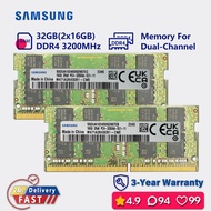 samsung 16gb 32gb 64gb 3200mhz ddr4 Dual channel memory ram laptop sodimm pc4 25600s