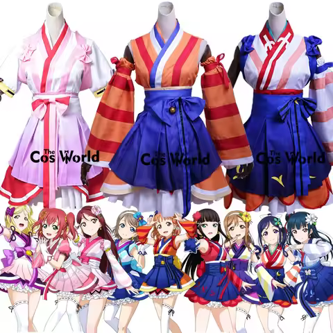 Love Live Sunshine Aqours Mijuku DREAMER 9 Characters Takami Chika Kurosawa Ruby Riko Outfits Anime 