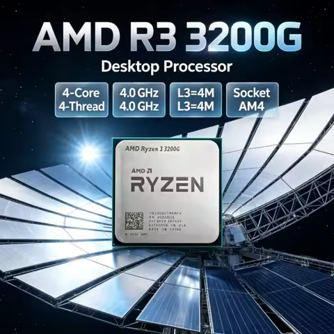 AMD Ryzen 3 3200G R3 3200G Socket AM4 4-Core 4-Thread DDR4 APU 65W 4.0 GHz Processor L3=4M