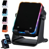 Induction Speaker with Phone Stand, Phone Stand Speaker with RGB Light