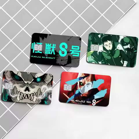 Popular K-Kaiju N-No. 8 Anime Matte Film Cover Skin Sticker For Credit Card Bank Debit Bus Card