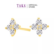 TAKA Jewellery Cresta Diamond Earrings 9K