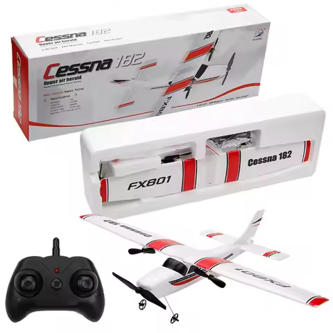 New Fx801 Remote Control Aircraft Two Channel Cessna Fixed Wing Aircraft Model Crashworthy Remote Co