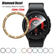 New Diamond Ring Bezel compatible for Samsung Galaxy Watch 6 classic 43mm 47mm Decoration Bezel Prot