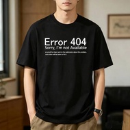 404 Error Coding cotton top tees men Pop Culture graphic anime University Gothic tshirt 2000s women 
