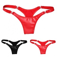 Sexy Women's PVC Leather Gstring Thongs Panties Knickers Underwear Lingerie