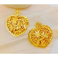 [VJ]Pendant Kerawang “Love” 999.9 Gold Plated PK30 <Loket Love Kerawang>