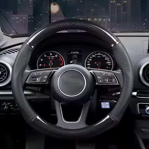 Car Steering-wheels Cover 37 38cm 15" non slip for Audi A1 A2 A3 A4 A5 A6 A7 A8l Q2 Q3 Q5 Q7 S1 S2 S