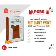 PCBS NLT Giant Print Bible (Font Size 14, Filament Edition) NLT Holy Bible Tan LeatherLike