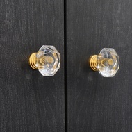 1PC/1Pair 26mm Crystal Cabinet Knob Diamond Shape Acrylic Glass Drawer Wardrobe Door Pull Handle