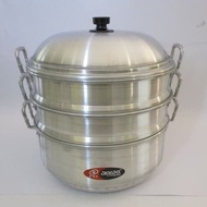 Langseng JAWA 33-36 40 CM/MASPION Multipurpose STEAMER Pot 3-stack Aluminum