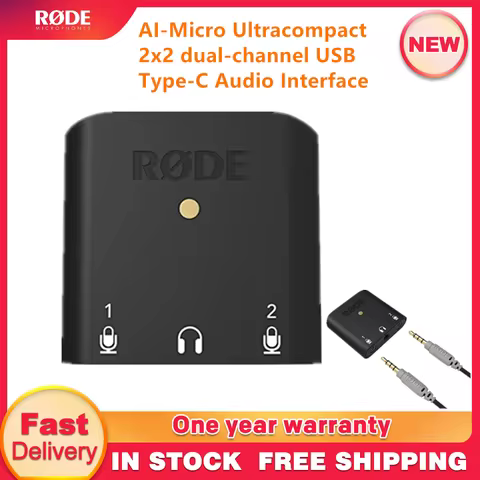 For RODE AI-Micro Ultracompact 2x2 dual-channel USB Type-C Audio Interface For Recording []