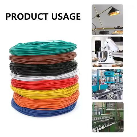 5/10/20M UL1007 Single Core Copper Wire 26 24 22 20 18 16 14 AWG PVC Insulation Solid Tinned Plating