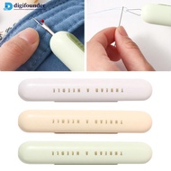DIGIFOUNDER 2-in-1 Needle Threader Household Sewing Accessories Double End Design Manual Threader Ne