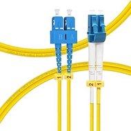 1M OS2 SC to LC Fiber Patch Cable | Length Options: 1m-50m, 1G/10G Single Mode Duplex 9/125um SMF Fi