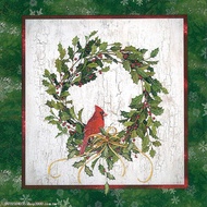 Good Player Creative Hall A3698 Napkin 33 * 33cm (PPD) Christmas East Blue & Bird