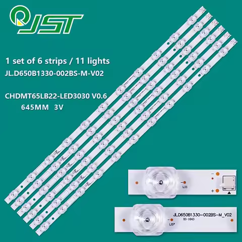 6pcs LED 65D2S 65D2P 65D4P 65D5S 65A4U 65A5U 65G7S 65G78 65F8 65F9 C650U18-E2-B CHDMT65LB22-LED3030V