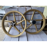 Y15ZR SPORT RIM RAPIDO CUSTOM GOLD BLACK 1.6 / 1.6 CUSTOM HUB ADAPTER ENKEI FOR Y15ZR LC135 Y125ZR