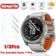 High-definition Transparent Hydrogel Film Watches Protect Accessories / Anti-fouling Smartwatch Films Screen Protector for Garmin Fenix 7 Pro Series