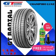 215/55R17 GT RADIAL CHAMPIRO LUXE TUBELESS TIRE FOR CARS WITH FREE TIRE SEALANT &amp; TIRE VALVE