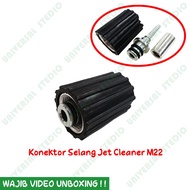 Male Nipple Connector Adapter Set Jet Cleaner Hose Sleeve M14/15 and Female Connector M22