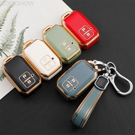 LOOKSHOW 2/3/4 Button Remote Key Holder Car Key Cover Case For SUZUKI Ertiga Swift 2017 Wagon R Type
