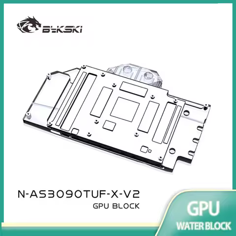 Bykski N-AS3090TUF-X-V2 GPU Block Use for ASUS TUF RTX3090/3080/3080TI GAMING/Full Cover Copper Vide