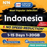Indonesia SIM Card Ultra 1-15 Days 1-20GB 5G/4G Data | Instant Airport Pickup | High Speed Travel Da