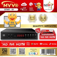 TERBAIK Set Box Tv Digital MYVO Star DVB - T2 / STB Receiver TV