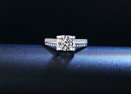 莫桑石 莫桑鑽 0.5-2克拉牛頭奢華女鑽戒 台北門市 客製化訂製