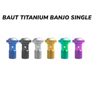 KENDMOTO SINGLE TITANIUM BANJO BOLT