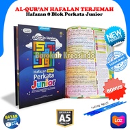 Mushaf Al quran Hafalan Mudah Alquran Terjemah Hafazan Tanafus Junior 8 Blok Perkata Quran Hafiz Terjemahan Tajwid Warna Rasm Utsmani Ukuran Sedang A5