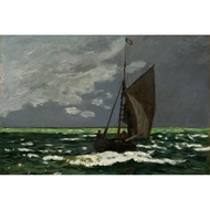 Laminated Claude Monet Seascape Storm Impressionist Art Posters Claude Monet Prints Nature Landscape
