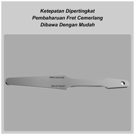 Fret End File Fret Dressing File Repair Tool Steel File for Fret End Luthier Tool Double-Sided Profe