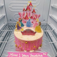 kue ulang tahun princess - brownies 24cm