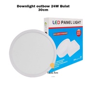 Estetika Modern LAMPU LED DOWNLIGHT OUTBOW 24W PANEL OB 24 WATT KOTAK BULAT PERSEGI ROUND UNTUK DI T
