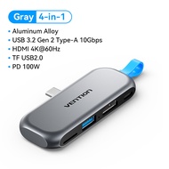 Vention 4 in 1 Type C HUB USB 3.2 Gen 2 Type A PD 100W 4K 60Hz 5Gbps HDMI TF for MacBook Pro Air HP 
