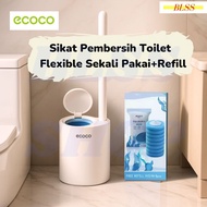 Bathroom Brush - Toilet Brush - Toilet Brush - Disposable Silicon Toilet Brush ECOCO Refill