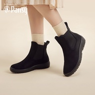 Pansy Japanese Women's Shoes Single Boots Casual Chelsea Sports Short Boots Flat Mom Shoes Women's Boots Boots Autumn and Winter