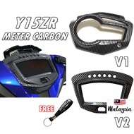 Meter Cover Carbon Y15ZR V1 V2 CARBON WATER TRANSFER YSUKU  meter frame cover carbon y15 accessories v1 meter tinted