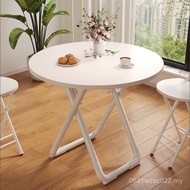 Simple Folding Table Outdoor Stall Table Balcony Dining Table Small Apartment Small Table Round Tabl